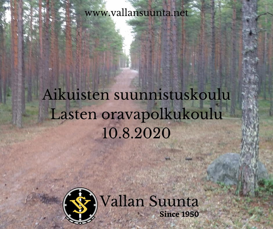 Suunnistuskoulu ja oravapolkukoulu 2020